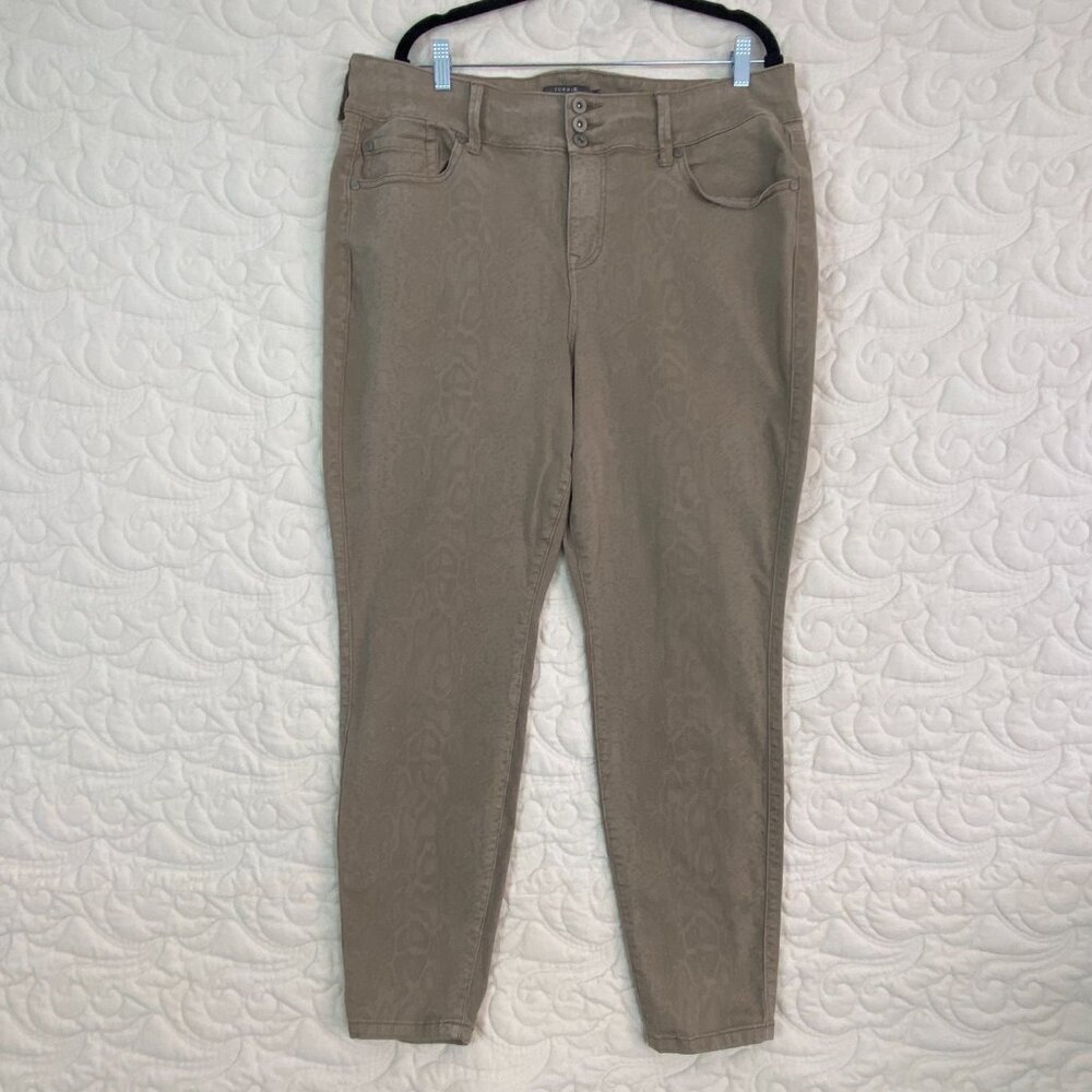 Torrid Jeggings Snakeskin Beige Size 20 Regular